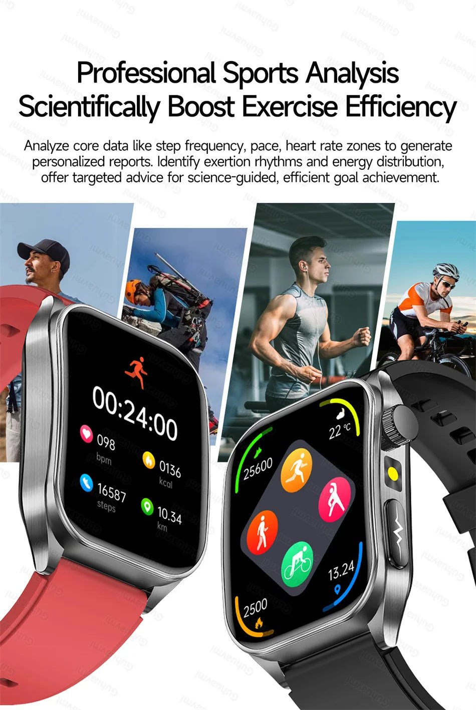 Reloj Inteligente Salud Dual Láser ECG