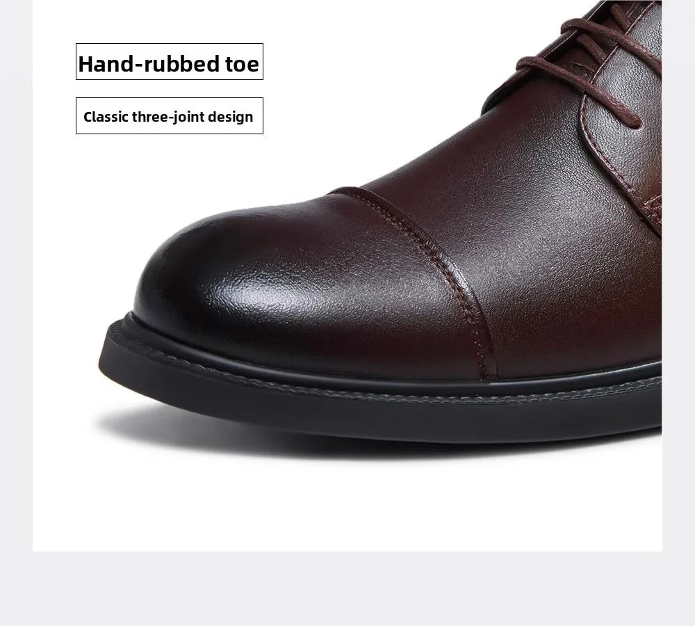 Golden Camel Zapatos informales para hombre, cómodos, antideslizantes, de cuero, con suela suave, zapatos planos para caminar, zapatos de vestir ligeros