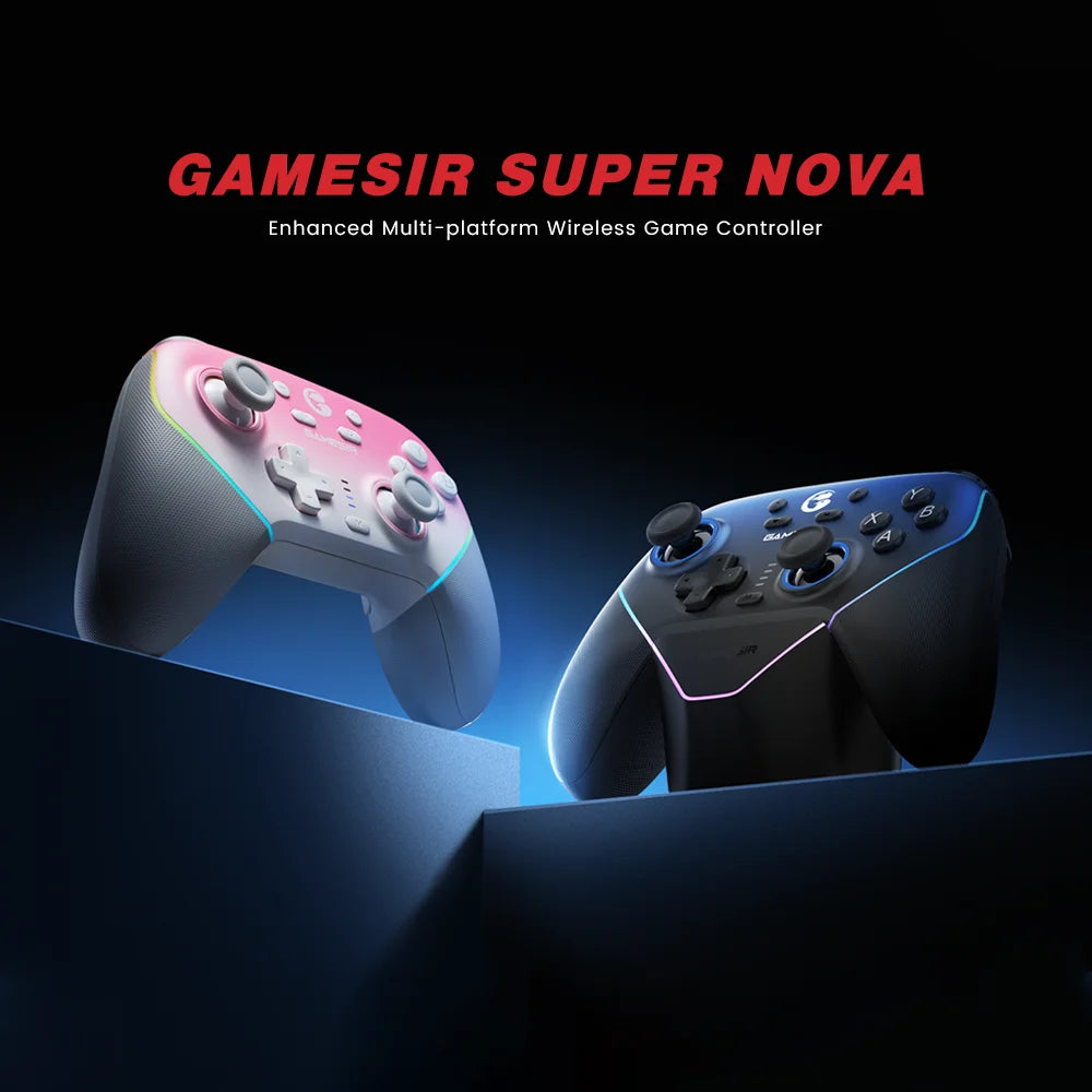 Gamepad GameSir Super Nova Bluetooth con base de carga controlador de juegos inalámbrico para Nintendo Switch 2 iPhone Android teléfono PC
