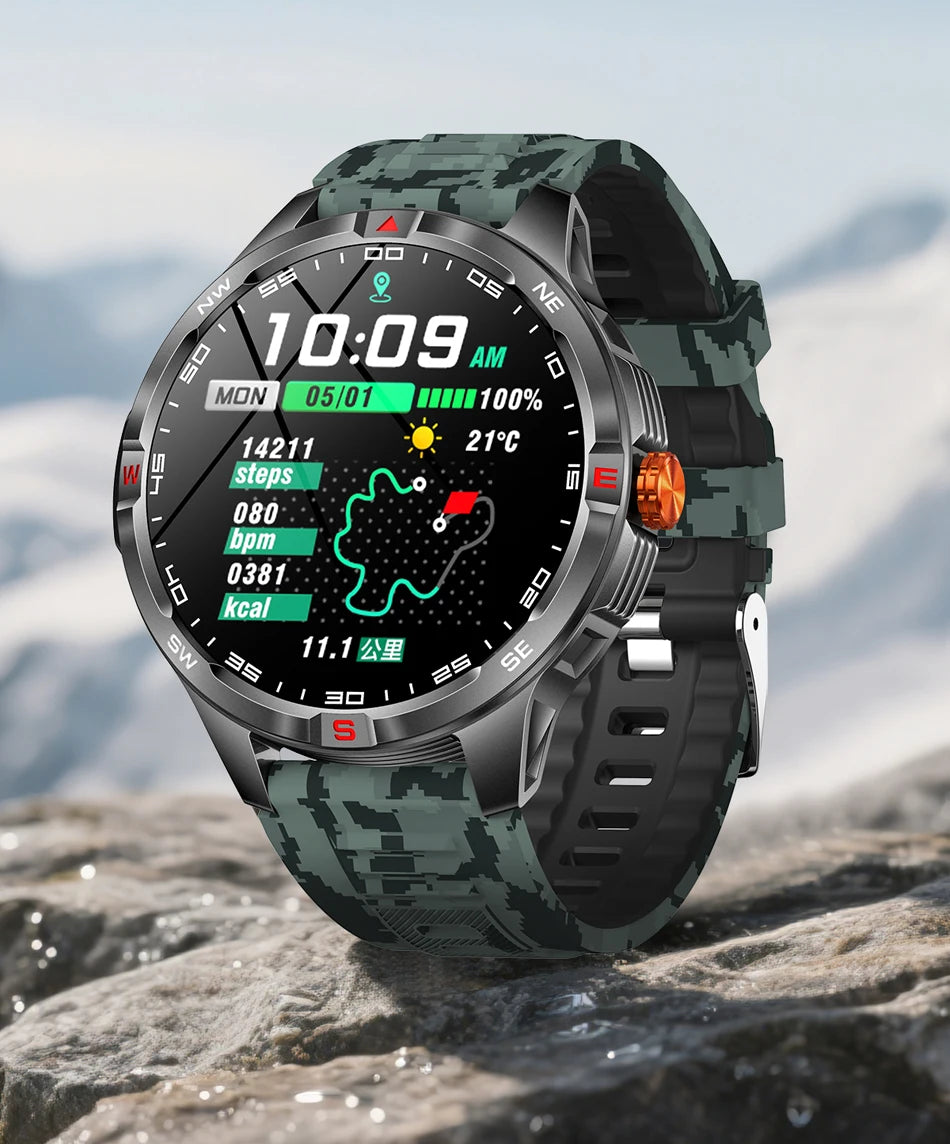 Reloj Inteligente GPS Brújula Bluetooth Deportivo