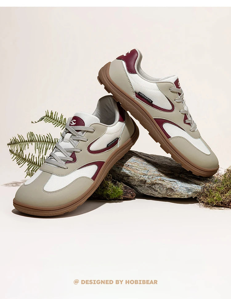 Zapatos de Senderismo de Horma Ancha para Mujer HOBIBEAR, Zapatillas Minimalistas Unisex, Estilo Barefoot, Zero Drop, Clásicas, Retro, para Caminar