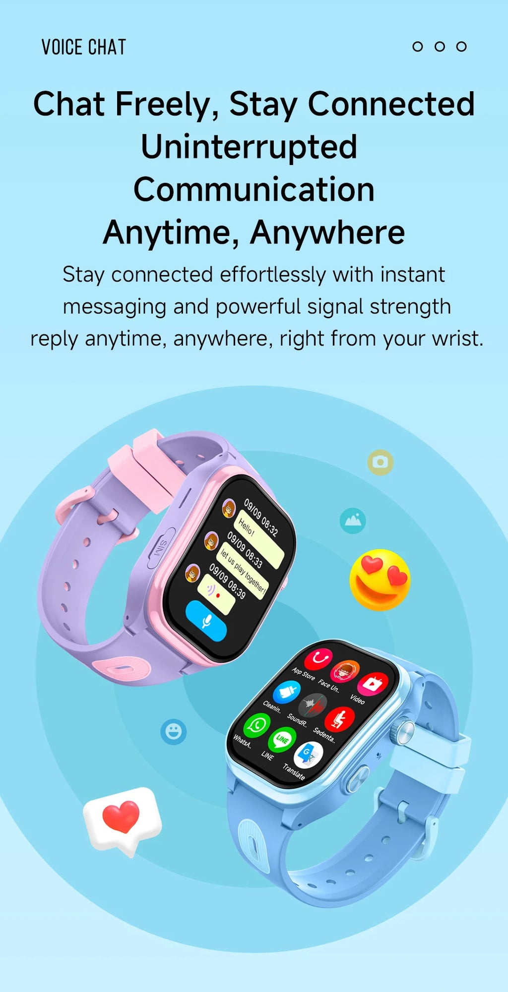 Reloj Inteligente Niños 4G GPS Videollamada SOS