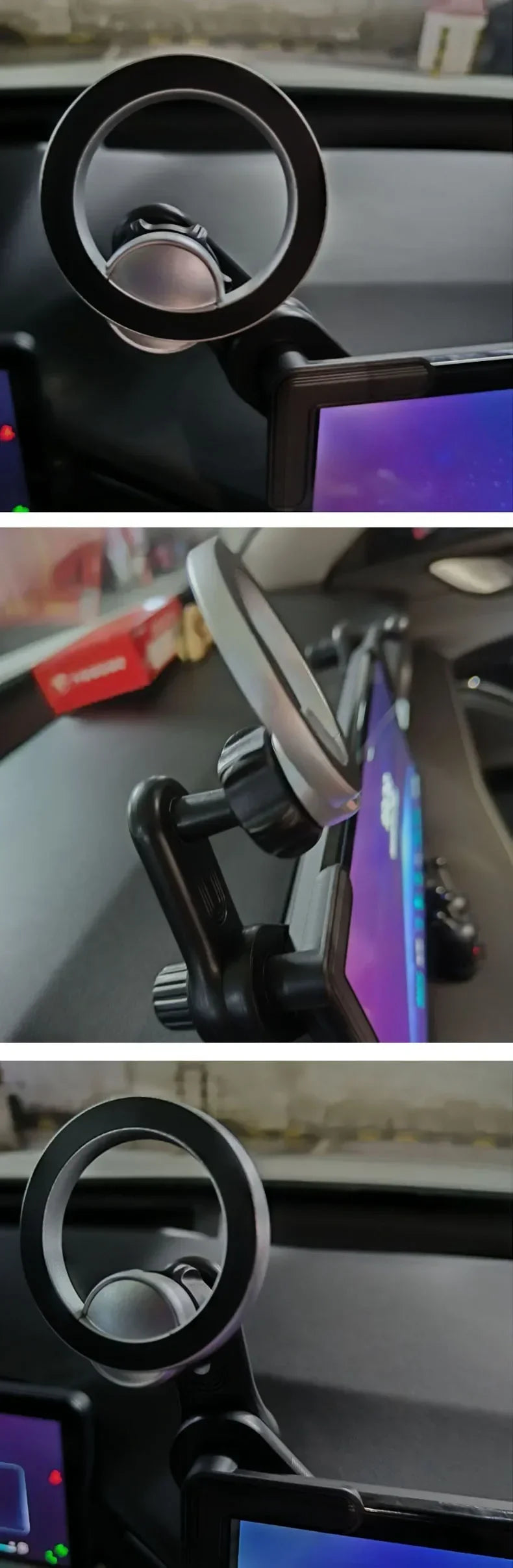 Soporte Magnético Universal para Teléfono de Coche 360 ° Soporte Giratorio para Pantalla para iPhone 17 16 15 14 MagSafe Xiaomi, Soporte Básico para Teléfono de Coche
