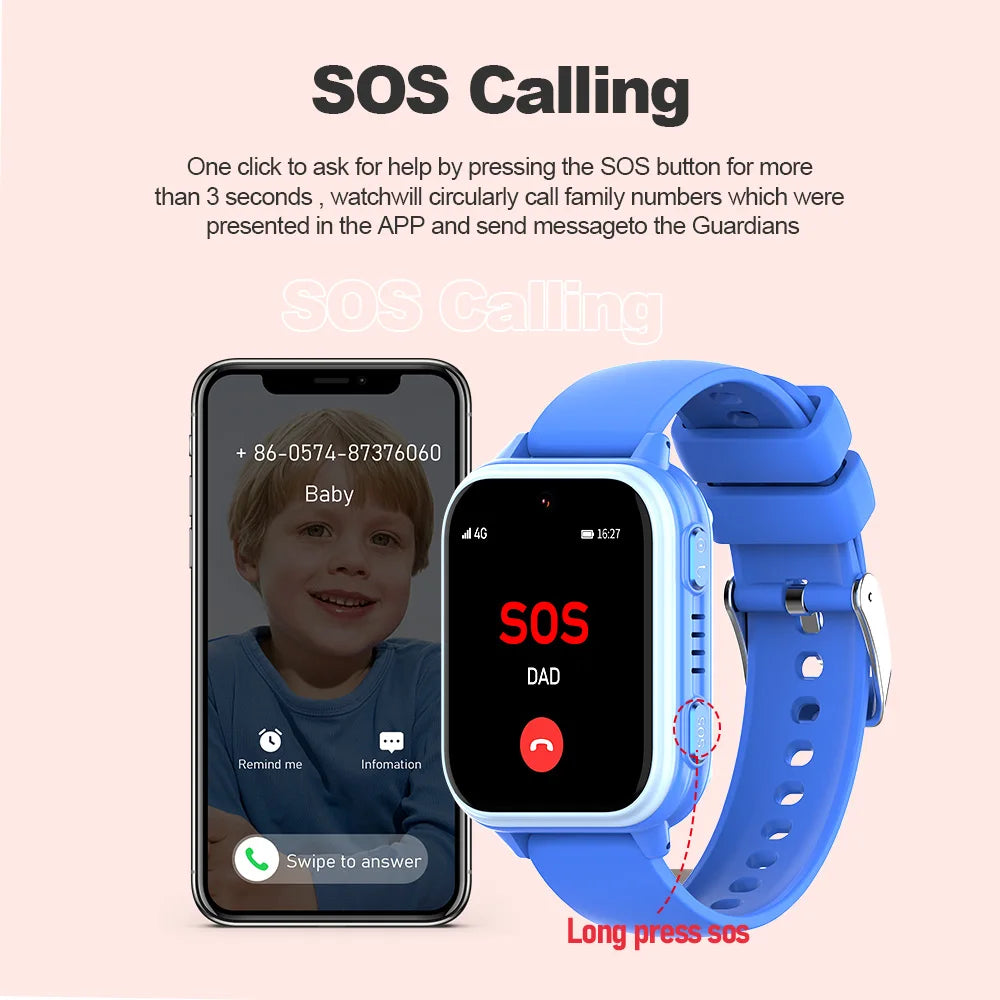 Reloj Inteligente 4G para Niños KT33 con GPS, WiFi y Videollamada