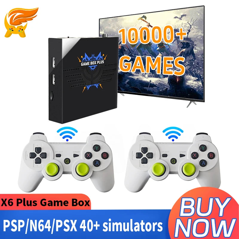 Coopreme X6 plus Home Arcade Game Box 64G con salida HD Joystick dual Más de 10000 PSP Juegos de lucha integrados para entretenimiento