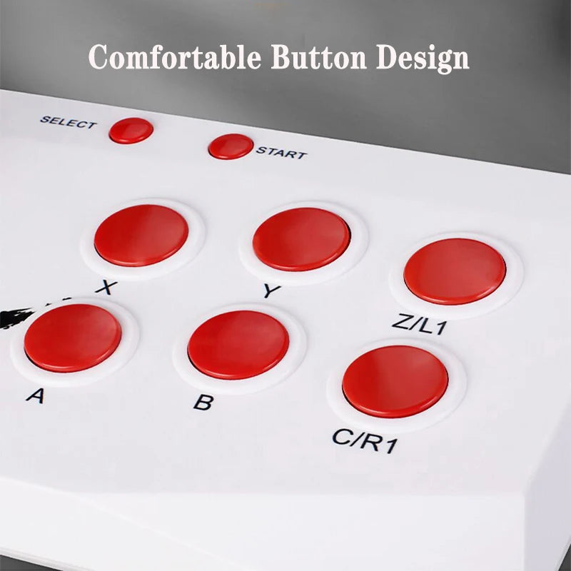 Consola Arcade M8 Game Stick 4K con Doble Joystick, 41000 Juegos Retro, Emulador MAME PS1 9, WiFi Integrado, Compatible con TF