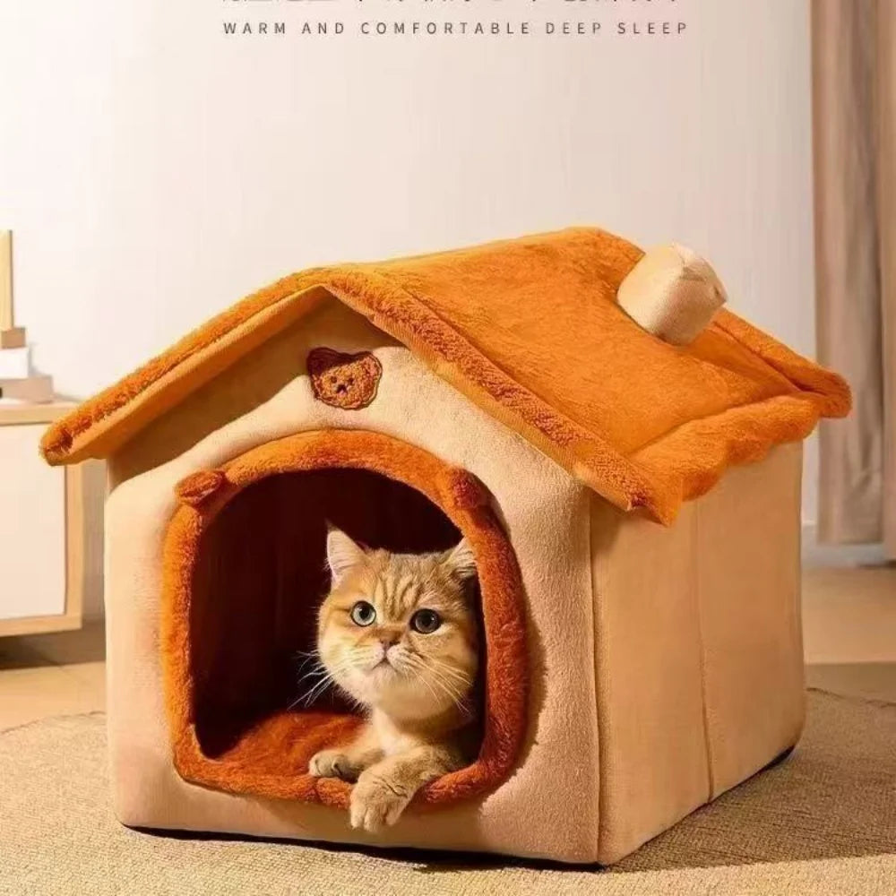 Casa cama para perros y gatos – extraíble y lavable