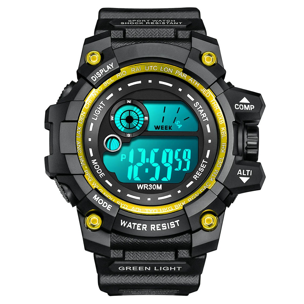 Reloj Deportivo Digital LED Resistente al Agua