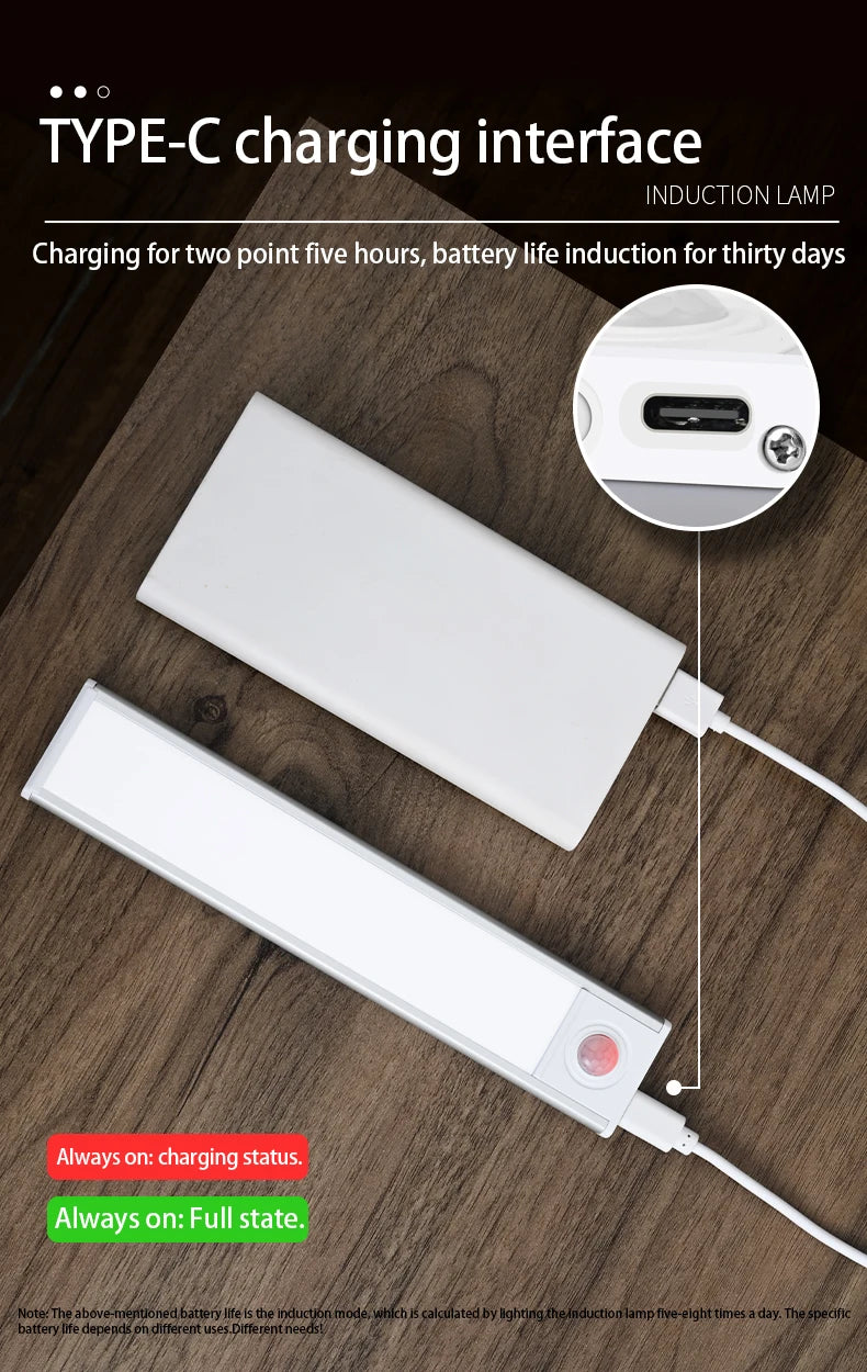 PZSUNLY Luz LED Ultrafina con Sensor para Gabinete