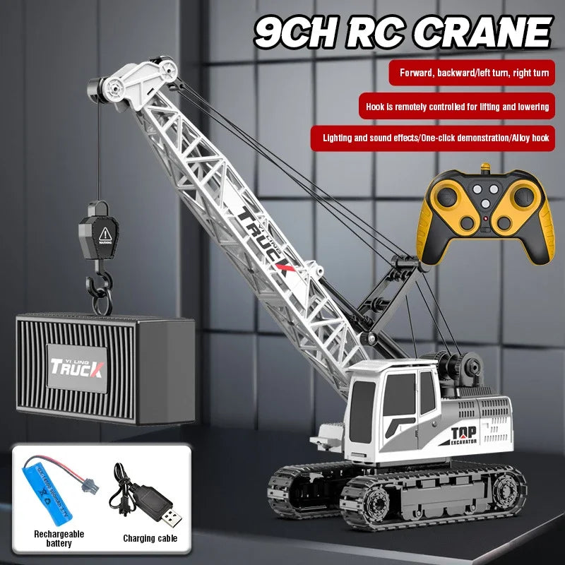 Grúa RC con Control Remoto 2.4G para Niños con Pulverizador