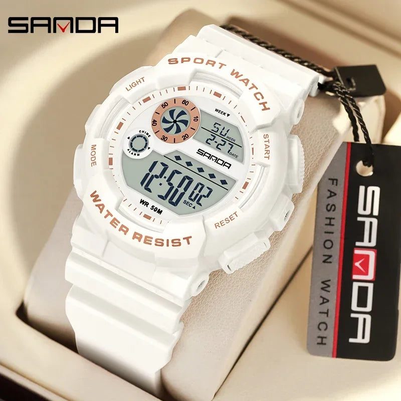 Reloj Digital LED SANDA Deportivo para Mujer