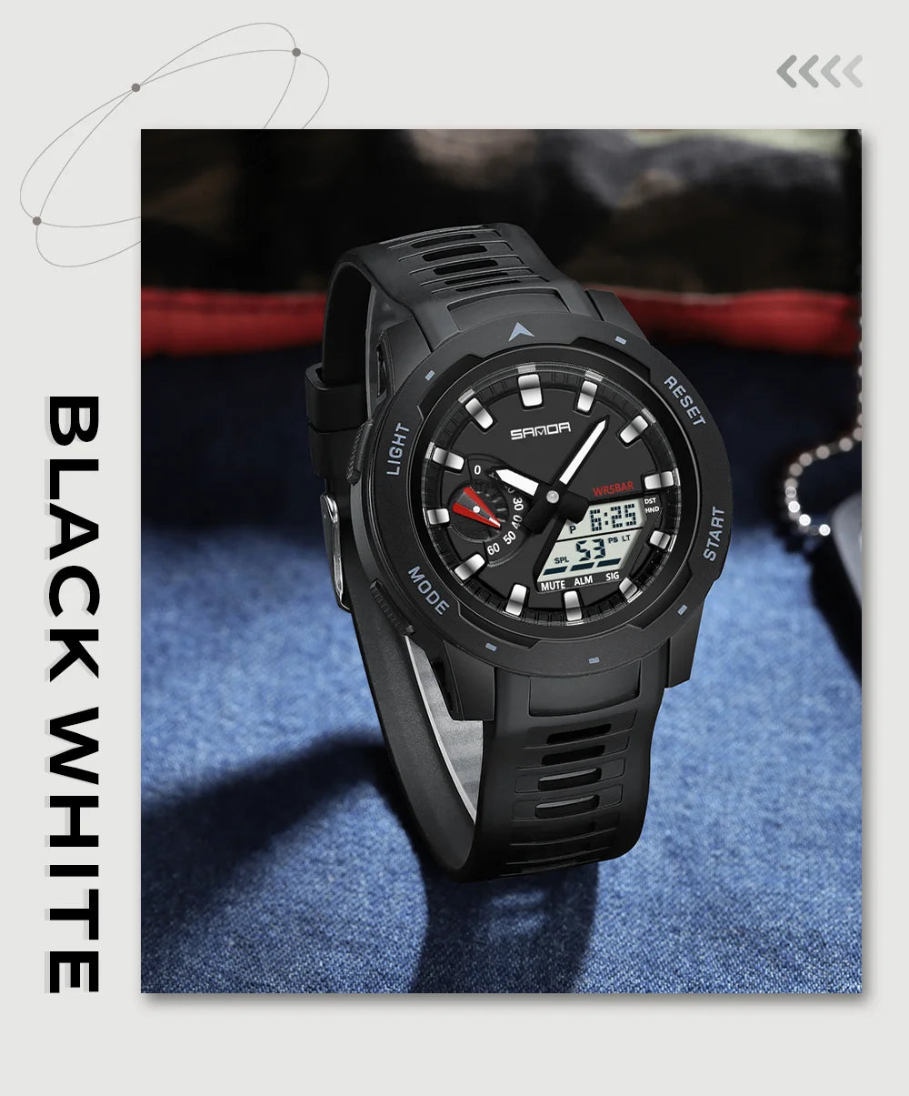 Reloj Deportivo SANDA LED Doble Pantalla para Hombre