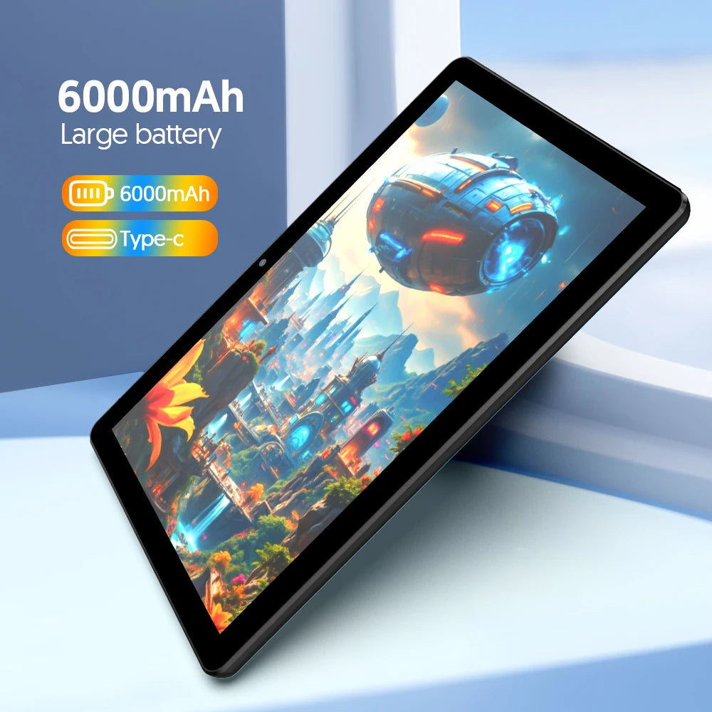 Tablet Android 15 de 10": 12GB RAM, 64GB ROM, cámaras duales, 6000mAh