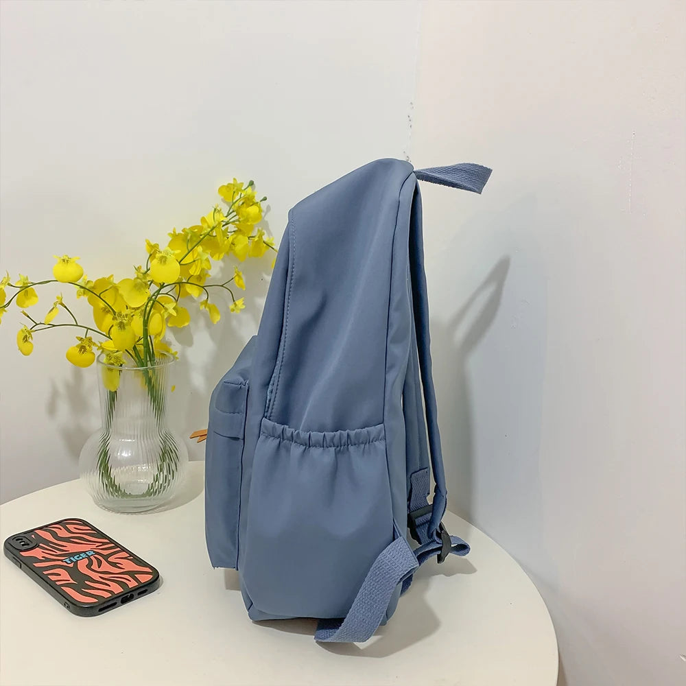 Mochilas simples para estudiantes universitarios, estudiantes de secundaria, estudiantes de secundaria, mochilas casuales, mochilas