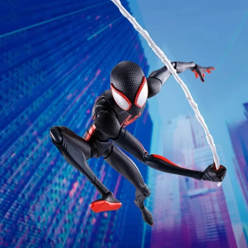 Figuras de Acción de 15 cm SHF Spider-Man Figuarts Miles Morales Gwen, Figura de Spider-Woman, Figura de Spiderman, Muñeco de PVC, Regalo