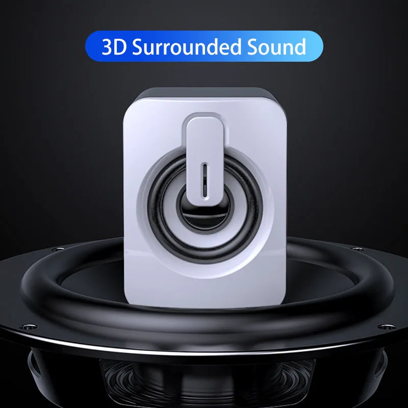 Altavoz estéreo USB inalámbrico con Bluetooth para ordenador de escritorio, portátil, PC, caja de sonido de música Musical para el hogar, Bluetooth, Altavoces