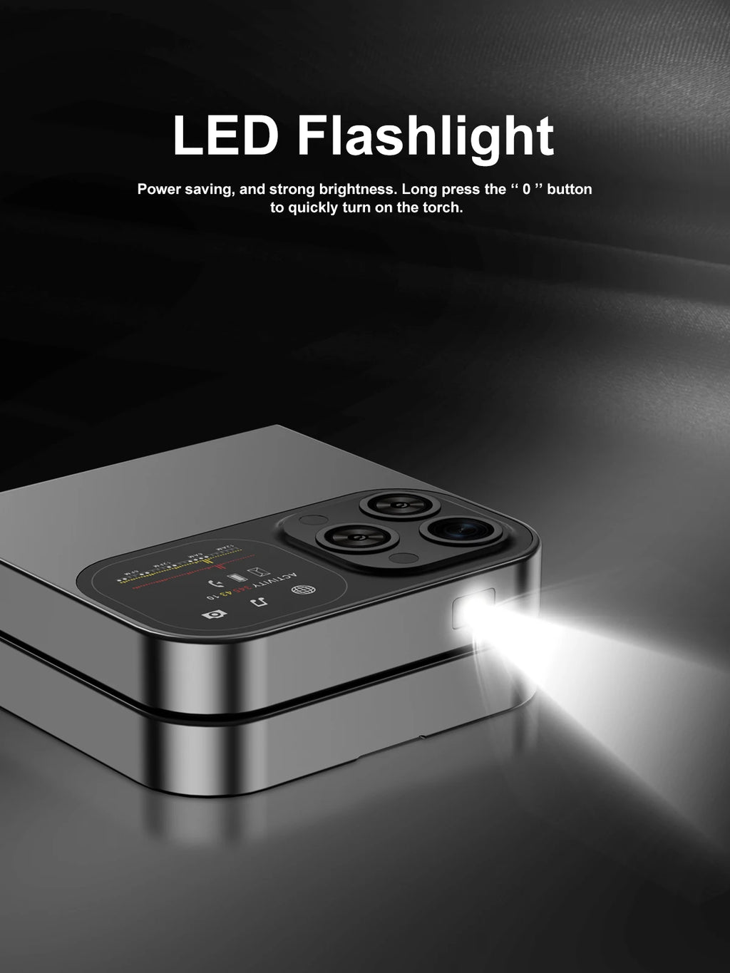 SERVO F15 Mini teléfono móvil pequeño con tapa 2 SIM en espera velocidad Dial linterna de voz mágica grabación de llamadas 2G GSM lindo teléfono móvil plegable