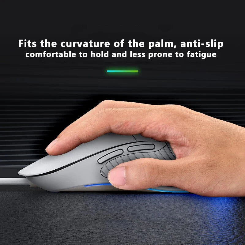 INPHIC-ratón con cable USB B2, Mouse silencioso para juegos de oficina, PC y portátiles