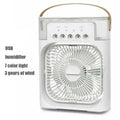 Ventilador Portátil 3 en 1 con Humidificador y Luz Nocturna
