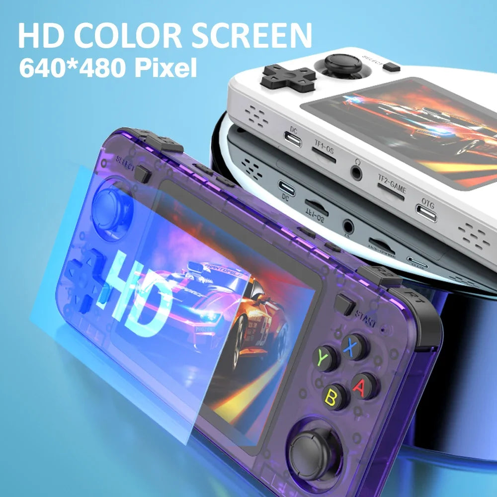 Consola de Juegos Retro Portátil R36H, Sistema Linux, Pantalla IPS 3.5 Pulgadas