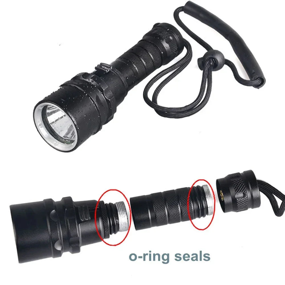 Linterna de Buceo LED Impermeable IP68