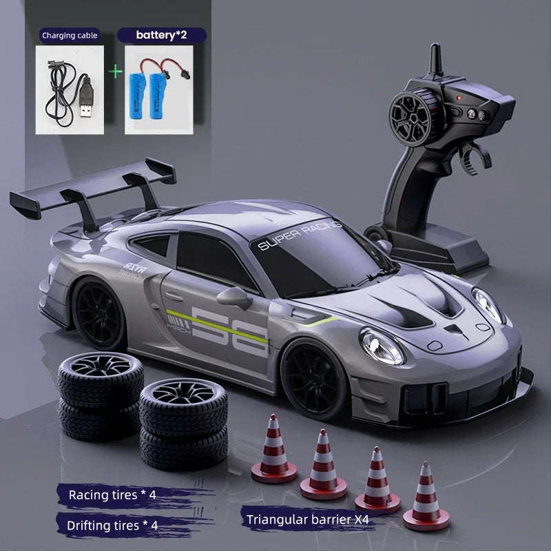 Coche de Carreras a Control Remoto 1:24, 4WD, Alta Velocidad, Juguete para Niños
