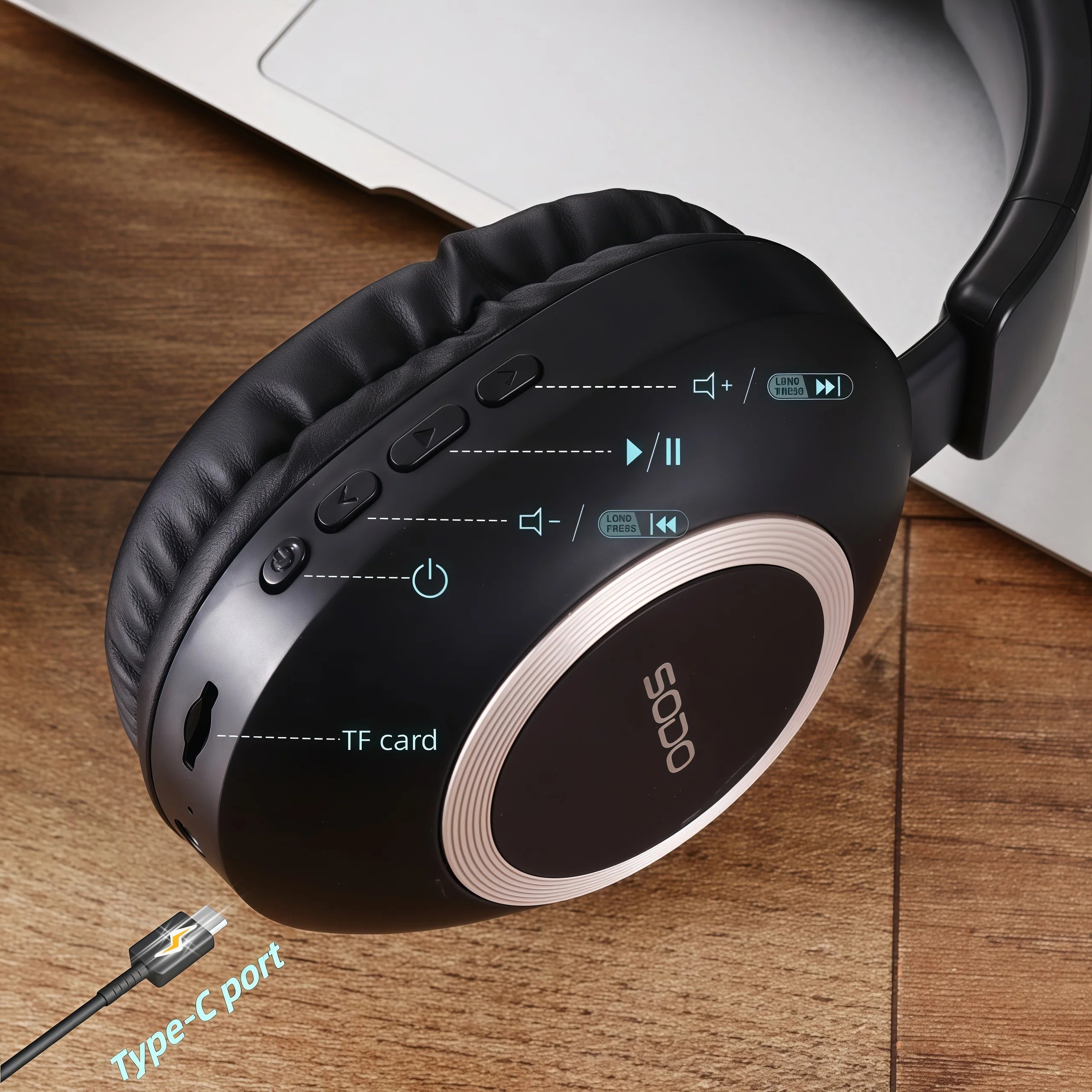 SODO 1104 Auriculares Bluetooth 5.3 HiFi 48h