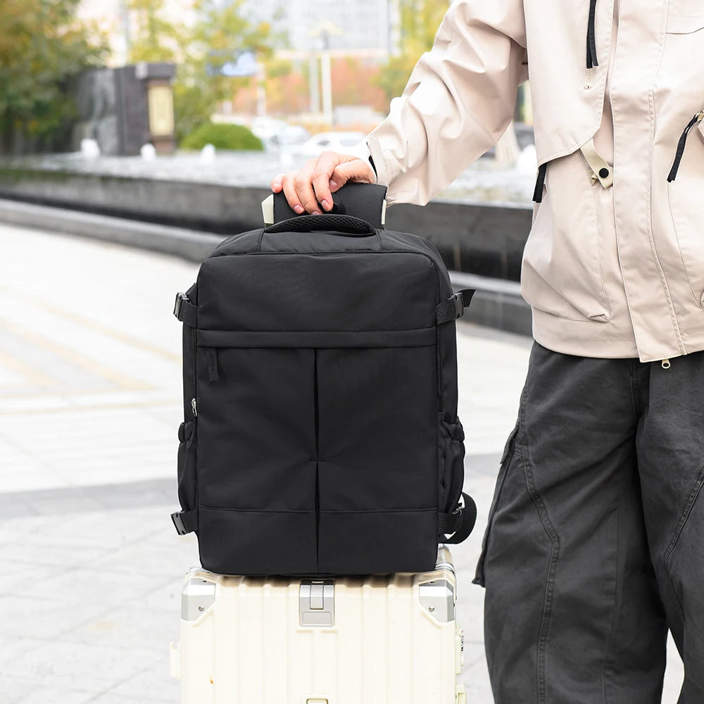 Set 2 Piezas: Mochila y Bolso Tote 180° Gran Capacidad para Viajes