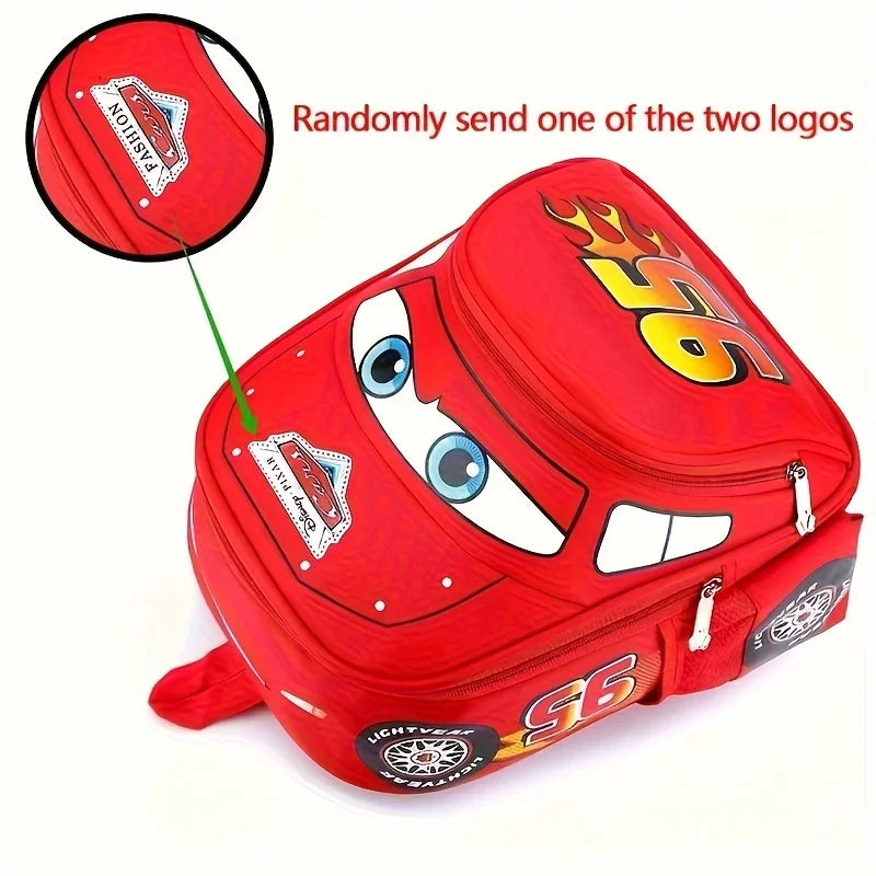 Mochila Escolar Infantil 2026, Linda Mochila de Dibujos Animados para Niños, Mochila Casual con Diseño de Auto