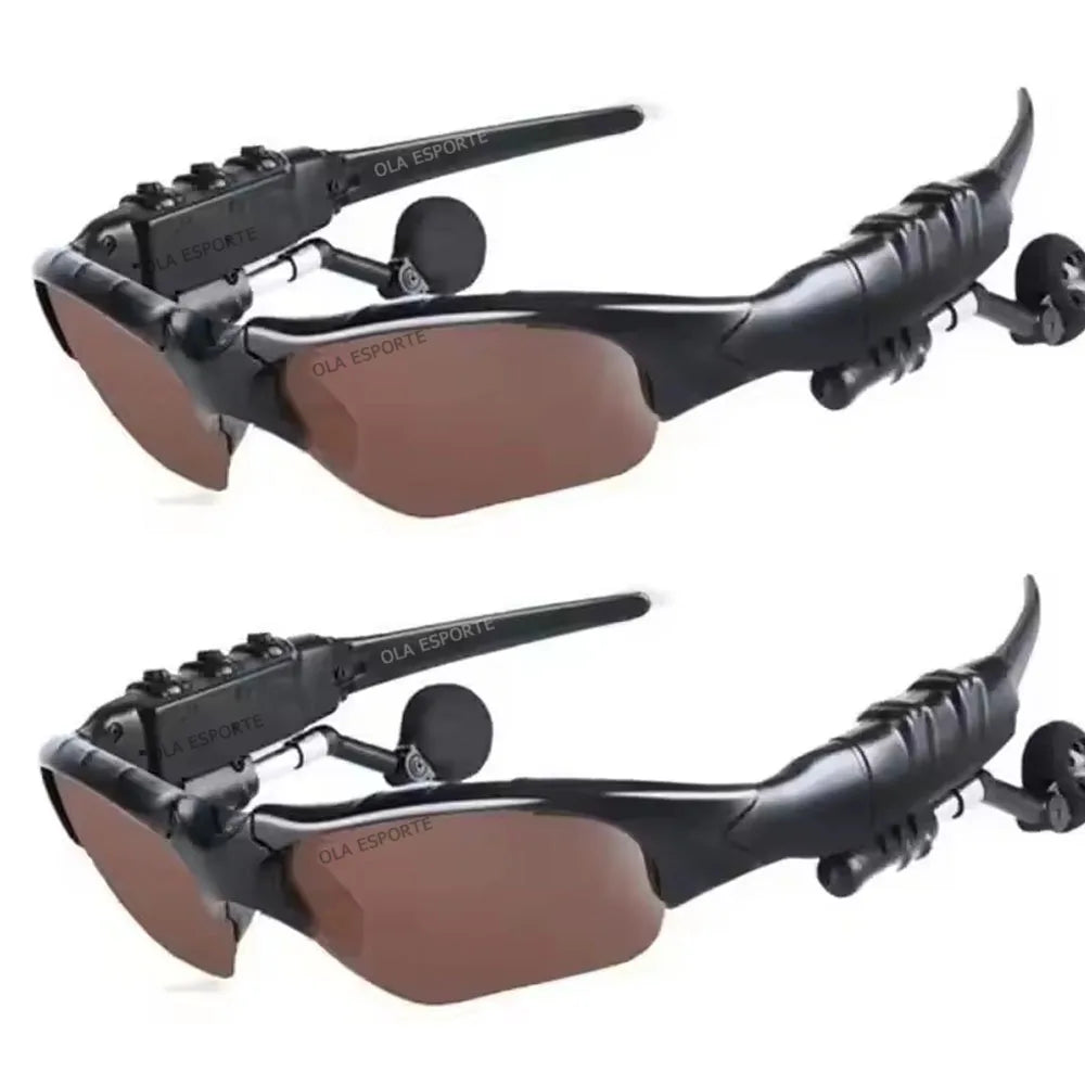Auriculares estéreo inalámbricos con micrófono, gafas de sol para conducir, deportes de ciclismo, auriculares con reducción de ruido, gafas de sol
