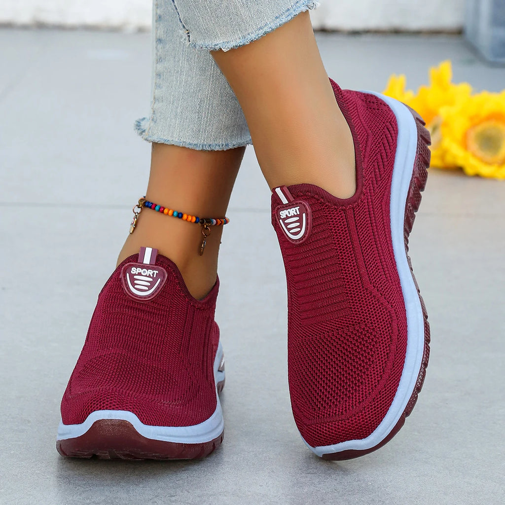 Zapatillas de Mujer Sin Cordones Tejido Transpirable