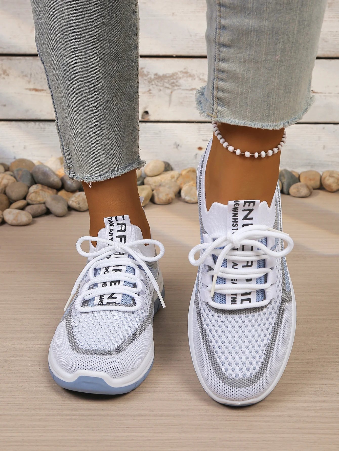 Zapatillas Informales de Lona para Mujer con Cordones