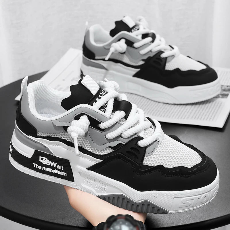 Zapatos transpirables para hombre, zapatos casuales de skate, zapatos deportivos, para entrenamiento diario, senderismo al aire libre, caminatas por la calle. Unisex, adecuado para
