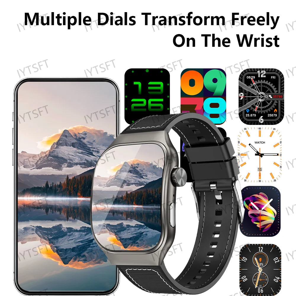 Reloj inteligente LAXASFIT con pantalla curva de 2,01 pulgadas para hombre, Bluetooth 5,3, llamada HD, múltiples modos deportivos, reloj inteligente para mujer, regalos de vacaciones