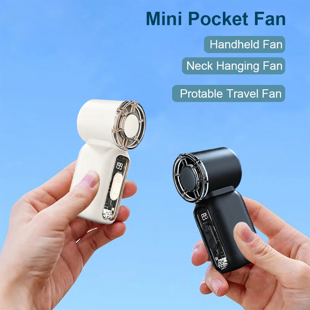 Mini Ventilador de Cuello Portátil USB 1200mAh