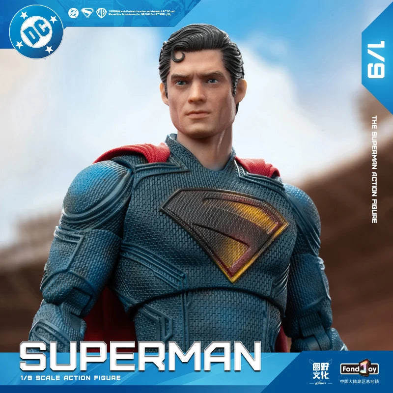 EN STOCK 2025 Fondjoy Battle figura de acción de Superman dañada David Corenswet 1/9 nueva figura de Superman junta de Pvc móvil