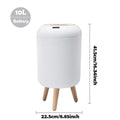 Cubo de Basura con Sensor de Movimiento de 10L, Automático con Tapa, Cubo de Basura Inteligente de Plástico Pequeño para Dormitorio, Baño, Cocina, Oficina