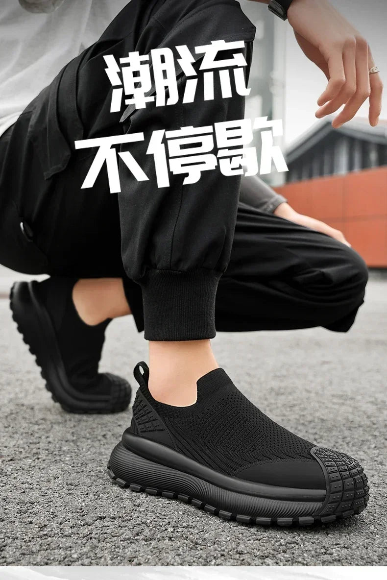 Zapatos planos ligeros de marca informales transpirables para hombre, zapatillas cómodas de moda, zapatos de hombre de talla grande