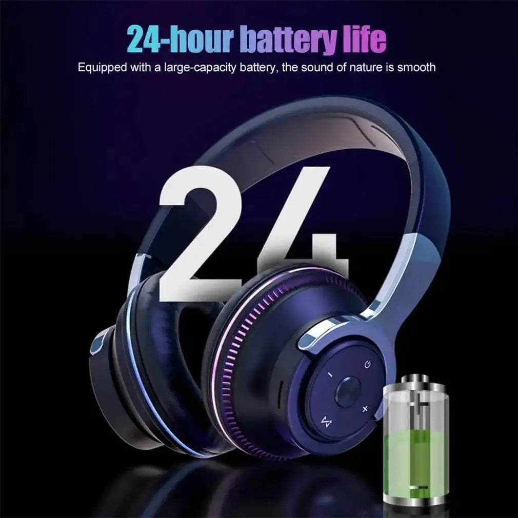 Auriculares Bluetooth Over-Ear 24h Gaming HiFi