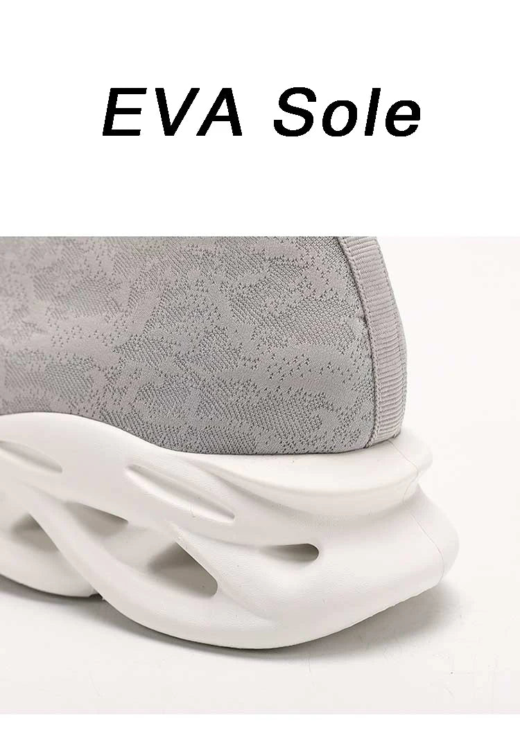 Zapatos informales transpirables para hombre, zapatos tobilleros antideslizantes a la moda para caminar al aire libre, zapatillas de deporte para hombre, zapatillas sin cordones con aumento de altura