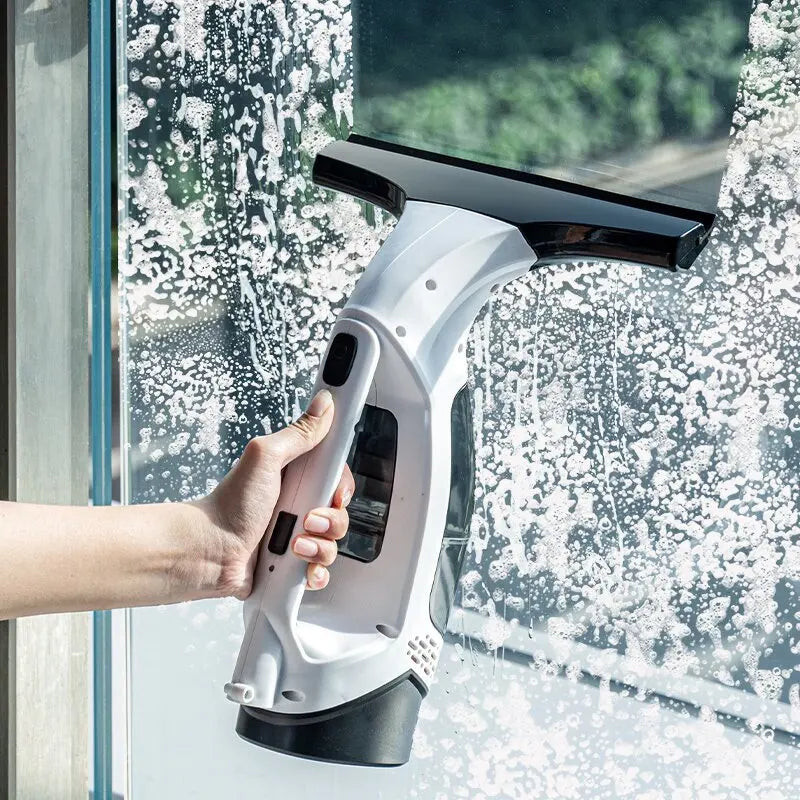 Limpiador de Ventanas Eléctrico Inalámbrico, Limpiador de Vidrios Recargable por USB, Herramienta para Limpiar Vidrios en el Hogar, Cocina y Baño
