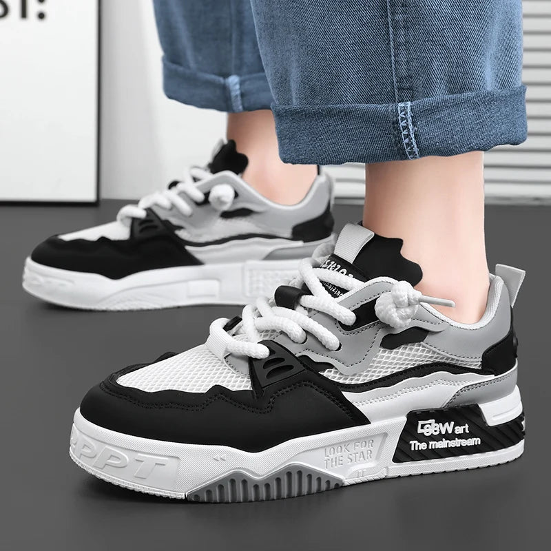 Zapatos transpirables para hombre, zapatos casuales de skate, zapatos deportivos, para entrenamiento diario, senderismo al aire libre, caminatas por la calle. Unisex, adecuado para
