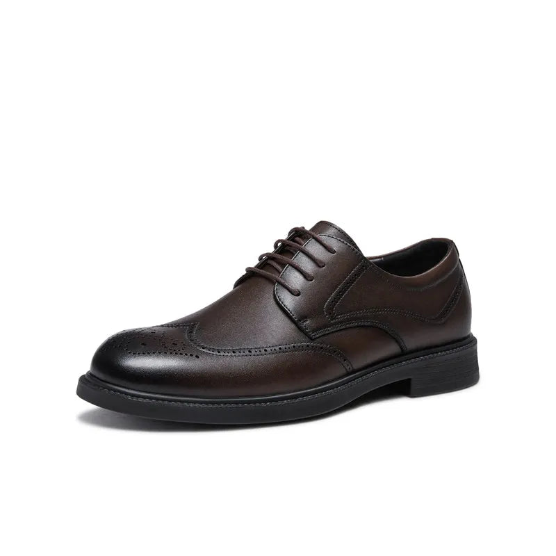 Golden Camel Zapatos informales para hombre, cómodos, antideslizantes, de cuero, con suela suave, zapatos planos para caminar, zapatos de vestir ligeros