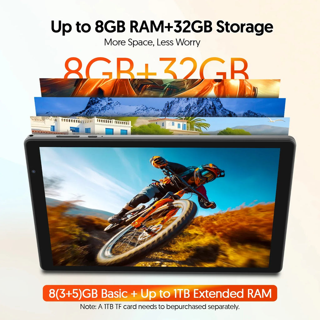 Tablet BAKEN Android 16 de 10 pulgadas, 4GB RAM, 32GB ROM, WiFi 6