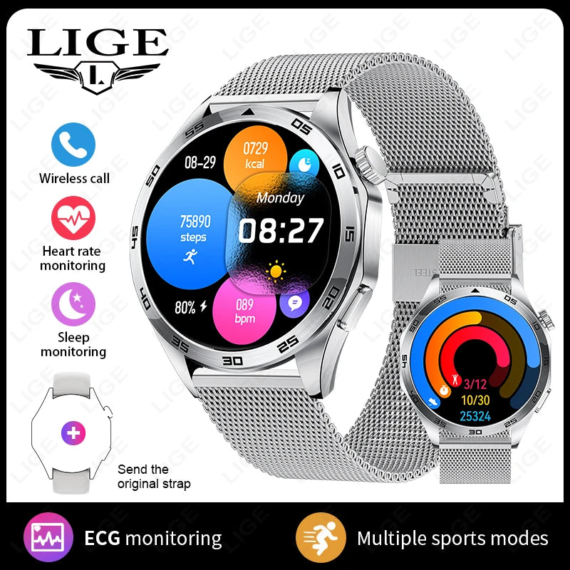 Nuevo Reloj Inteligente GT4Pro 2026 para Android e iOS, con NFC, Rastreador GPS, Pantalla AMOLED HD de 360*360, Monitor de Ritmo Cardíaco, Llamadas Bluetooth