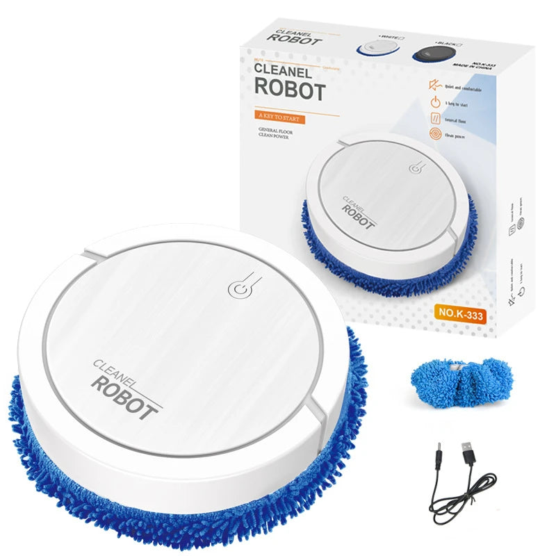 Robot Aspirador Automático 3 en 1, Barrido Húmedo y Seco, Inalámbrico para Hogar