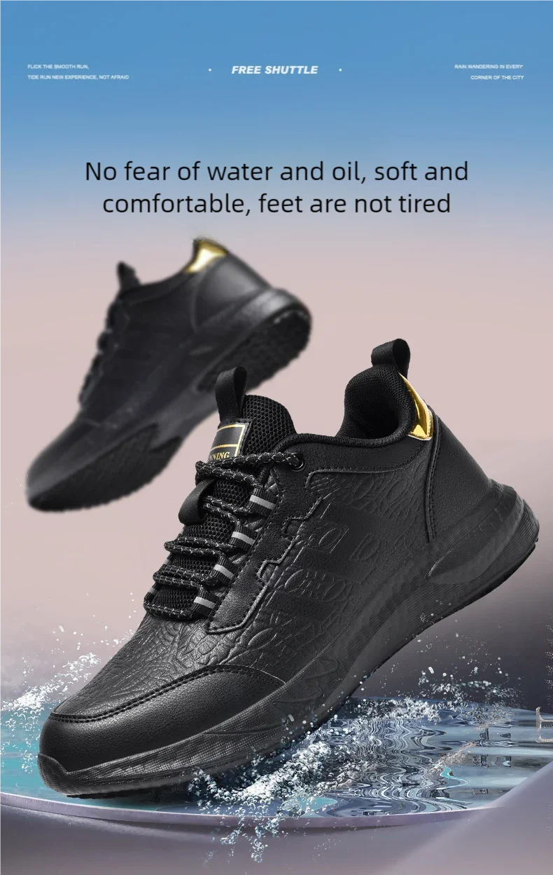 Zapatos de Cocina para Hombre — Antideslizante, Impermeables y Transpirables
