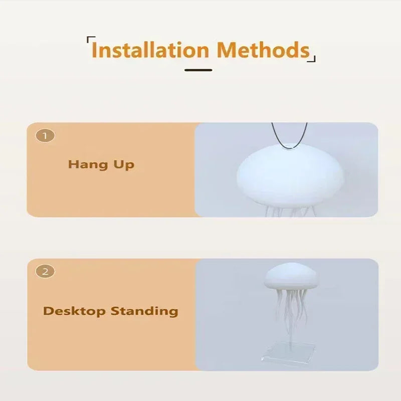 Lámpara de Medusa con Control de Voz para Dormitorio