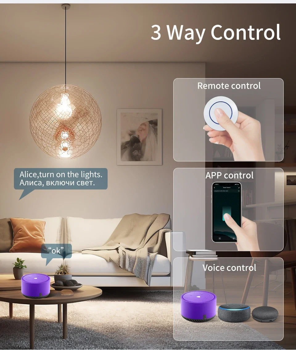 Interruptor Inteligente WiFi Tuya RF 16A Smart Life