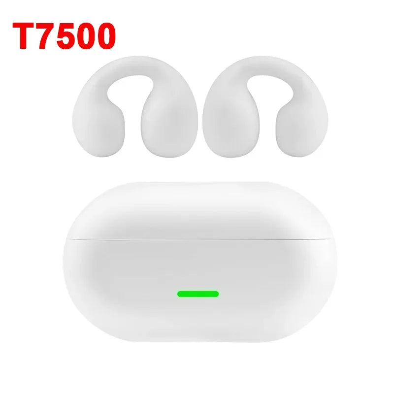 Auriculares Bluetooth 5,3 auriculares inalámbricos de conducción ósea Clip oreja música cancelación de ruido llamada HD auriculares deportivos para juegos